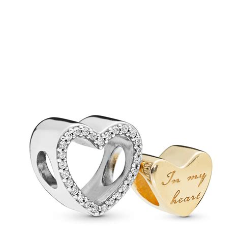 In My Heart Charm 18k Gold Plated Pandora Us