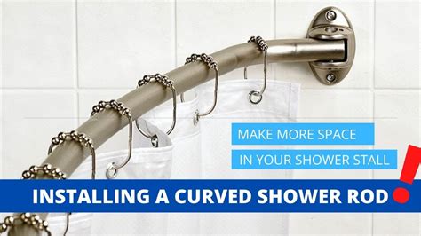 How To Install Curved Tension Shower Curtain Rod