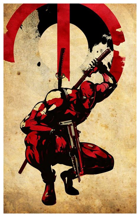 Poster a3 marvel comics deadpool obey obama style wall art print by xzibit21. Minimalist Superheroes Poster Deadpool by MINIMALISTPRINTS ...