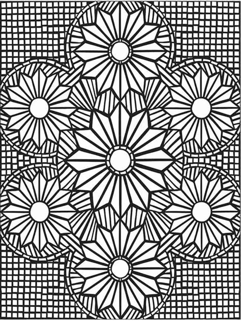 Dibujos De Flores De Mosaico Para Colorear Para Colorear Pintar E Imprimir Dibujos Online Com