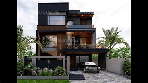 New Thrilling 10 Marla House Front Elevation Ghar Plans