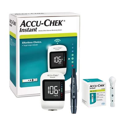 Qoo Accu Chek Instant Blood Glucose Monitoring Meter System Kit