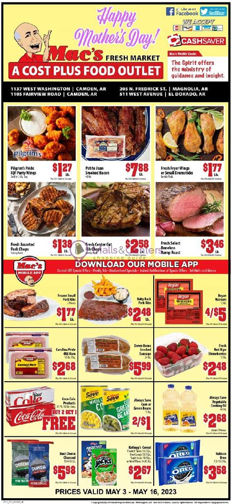 Macs Fresh Market Weekly Ad Valid From 05032023 To 05162023