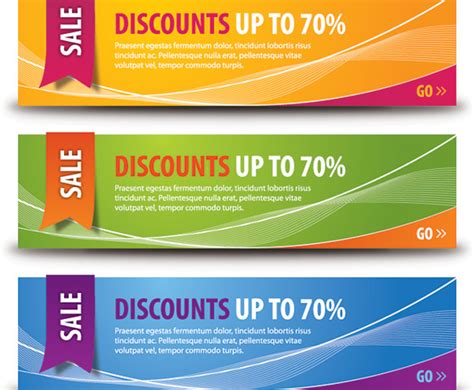 Discount Banners Vector Art And Graphics