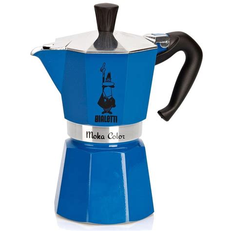 Bialetti Moka Expresso Color Blue Stovetop Espresso Maker, 6 Cup | Bialetti, Espresso, Espresso ...