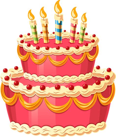 Birthday Cake With Candles Png PNG Image Collection