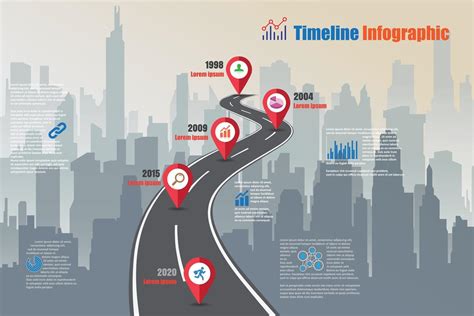 Business Road Map Timeline Infographic Icons Designed For Abstract Da6