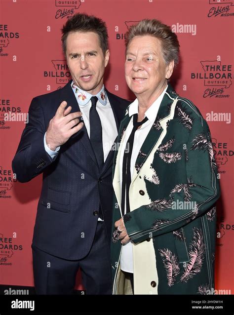 Sam Rockwell And Sandy Martin Attending Three Billboards Outside