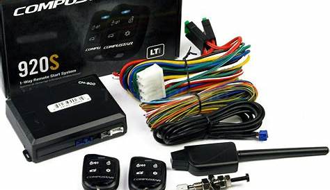 Compustar CS920-S 1-Way 1000-ft Remote Car Start & Keyless Entry Kit