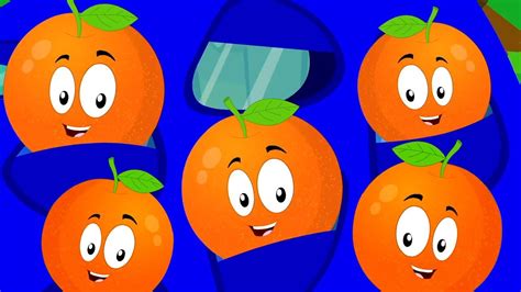 Five Little Oranges Jumping On The Bed Nursery Rhymes For Children