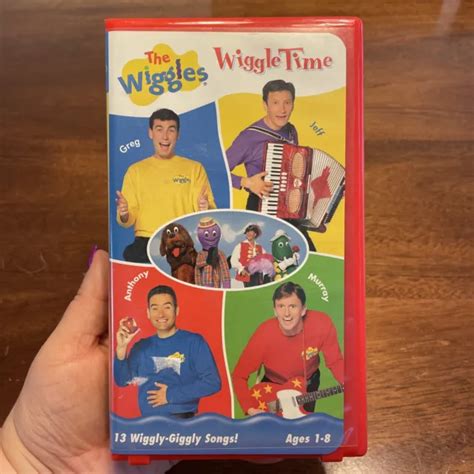 The Wiggles Wiggle Time 2000 Vhs Tape Oop Lyrick Studios Retro 323