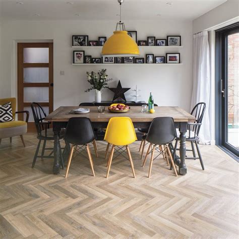 Korlok is a rigid core flooring solution from karndean. Karndean Knight Tile - SM-KP138 Grey Limed Oak Herringbone ...