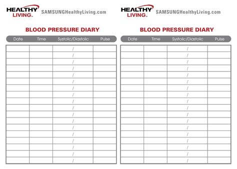 Blood Pressure Monitoring Charts Printable Template Business Psd Excel Word Pdf