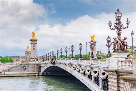 Parigi Francia 1° Luglio 2016 Ponte Del Ponte 1896 Di Alexandre Iii