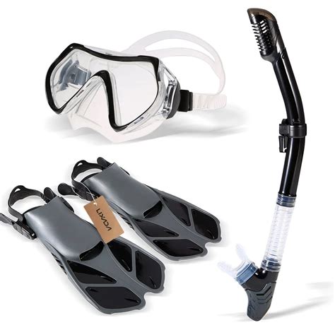 Diving Mask Set Swimming Goggles With Silicone Snorkel Tube Mask