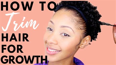 How To Trim Your Natural Hair For Hair Growth Youtube