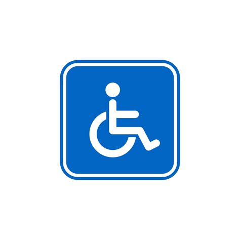 Vector Icon Template Disable Person Handicap Illustration Design