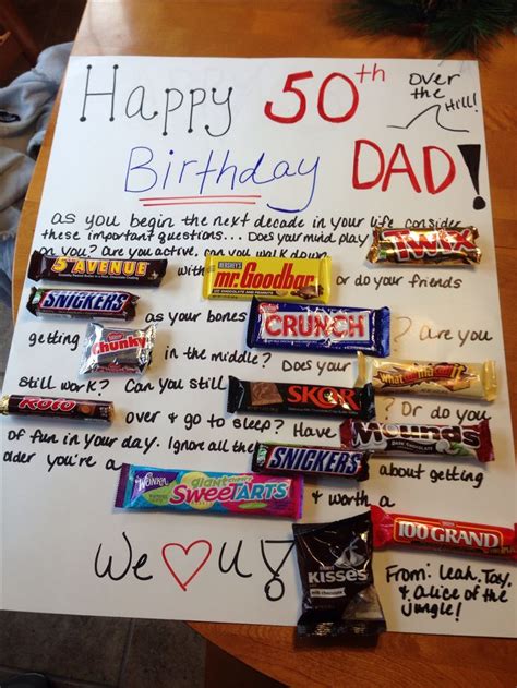 Diy 50th birthday gifts for him. 50th birthday present for my uncle! | Gift ideas ...