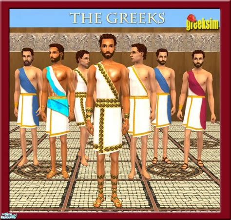 Ancient Greek Everyday Clothes For Male Adults And Young Adults