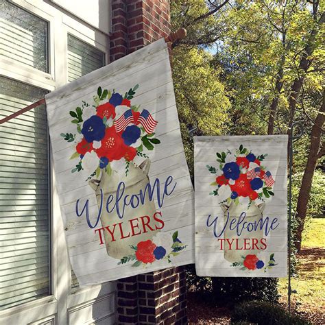 Personalized Garden Flag House Flag Porch Flags Yard Flags Etsy