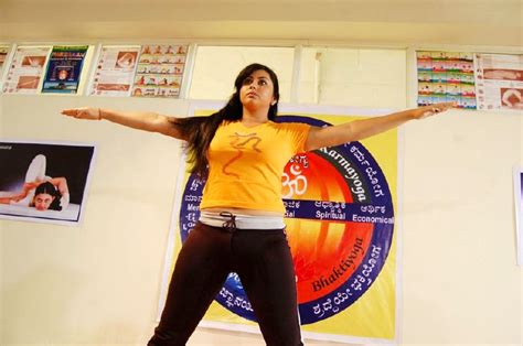 Actress Namitha During Workout In Gym Pictures Chirikum Thaliga