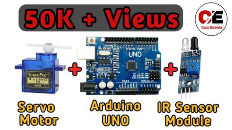 How To Control Servo Motor And Ir Sensor Module Using Arduino Uno R3