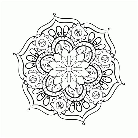 Mandalas are commonly used as an aid to meditation and as. Coloring Pages For Adults Mandala - Coloring Home