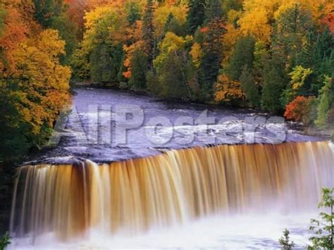 Tahquamenon Falls In Autumn Landscapes Photographic Print 61 X 46 Cm