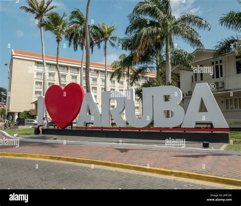 The I Love Aruba Sign In Oranjestad Aruba A Favourite Of Tourists For