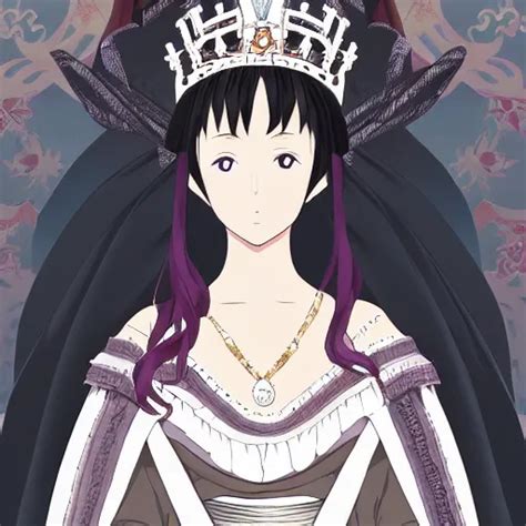 Portrait Of Queen Victoria Anime Fantasy Illustration Stable