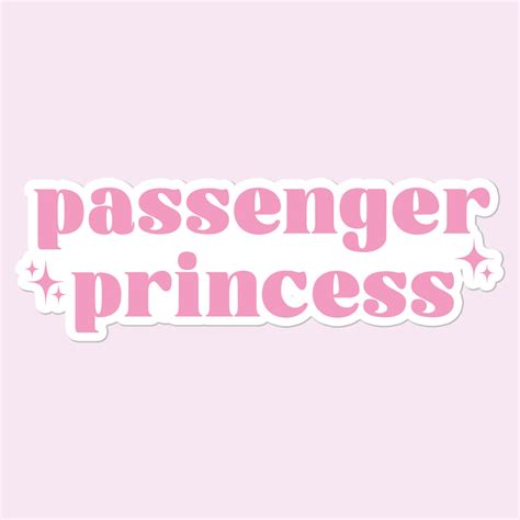 Passenger Princess Sticker Decal Car Decal Mugsby