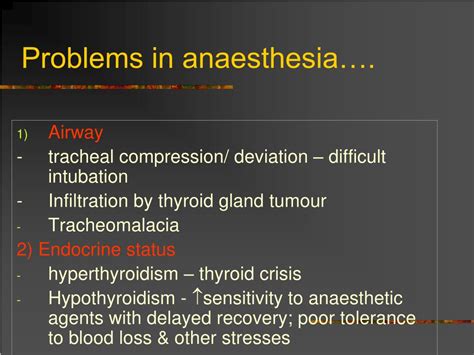 Ppt Anaesthesia In Thyroid Disease Powerpoint Presentation Free