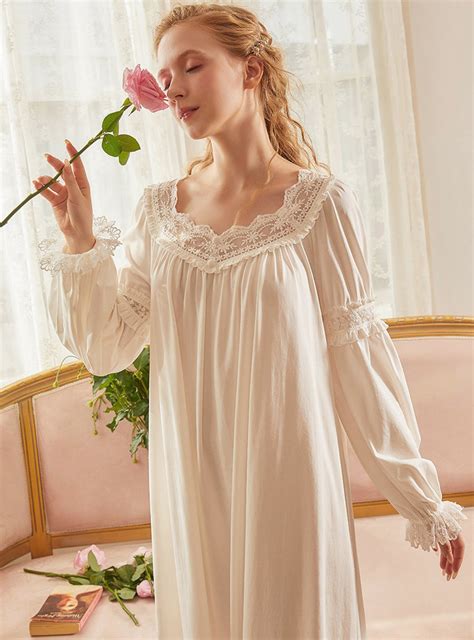 Cotton Vintage Nightgown Handmade Victorian Nightgown Soft Etsy