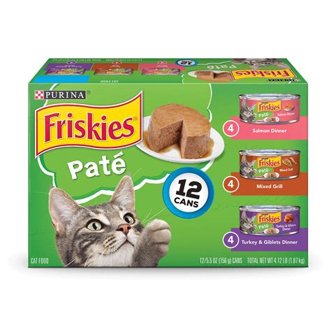 4.1 out of 5 stars with 15927 ratings. Purina Friskies Pate Adult Wet Cat Food Variety (2 Packs ...