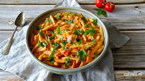 Pasta met romige tomatensaus