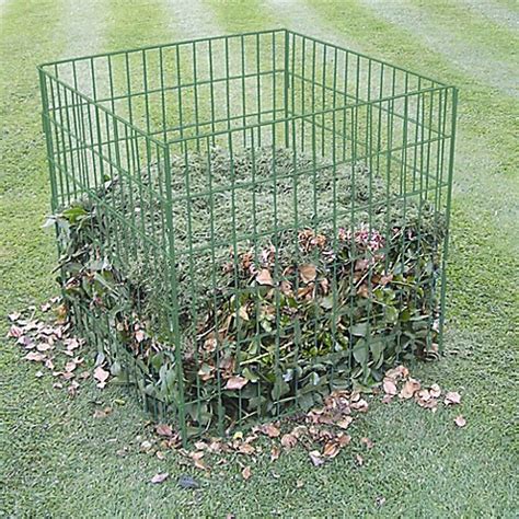 Great one piece feed opening. Bosmere 100-Gallon Wire Compost Bin in Green - www ...