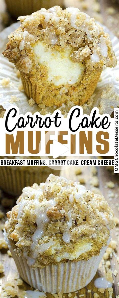 Carrot Cake Muffins With Cheesecake Filling Carrot Cake Muffin Recipe