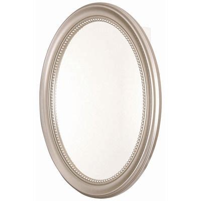 4.2 out of 5 stars. Brushed Nickel Oval Mirrored Medicine Cabinet for hall ...