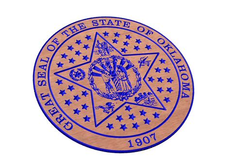 Oklahoma State Seal Etsy