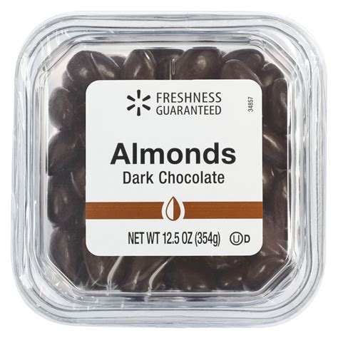 Freshness Guaranteed Dark Chocolate Almonds 125 Oz