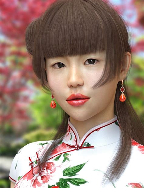 East Asian Women For Mei Lin 8 3d Models And 3d Software By Daz 3d 3d