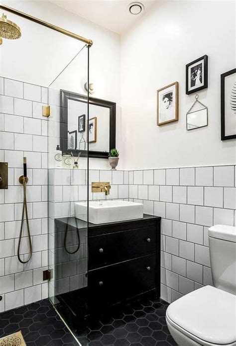 Banheiro Preto E Branco 65 Fotos Atuais De Decoração E Projetos