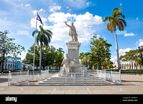 Cienfuegos Cuba December 17 2016 Statue Of Jose Marti In The Jose