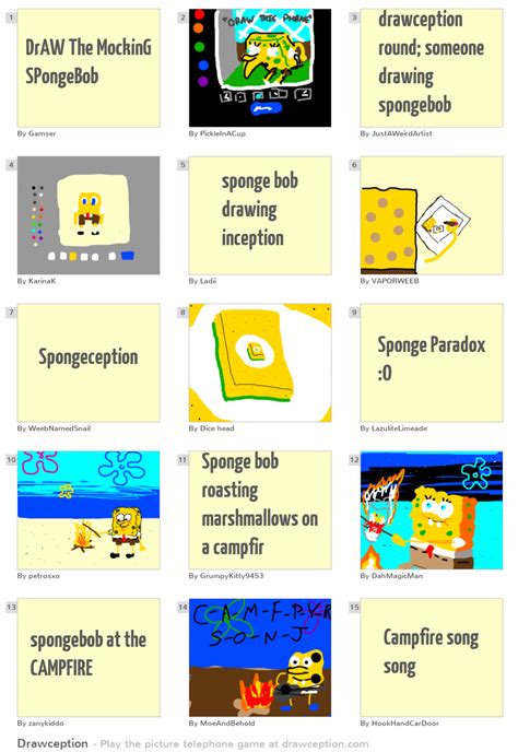 Draw The Mocking Spongebob Drawception