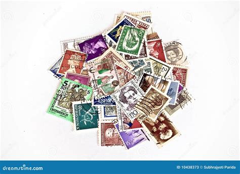 Postage Stamps Of Different Countries Stock Image Image 10438373