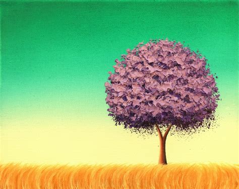 Bing Art By Rachel Bingaman Purple Tree Painting Minimalist Art On