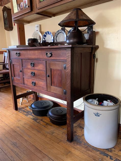 Antique Stickley Brothers Mission Oak Buffet Sideboard Etsy