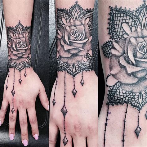 Rose Lace Design Tattoo Lace Tattoo Lace Tattoo Design Cuff Tattoo