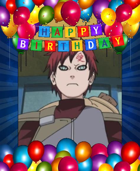 Anime Characters Birthdays — Happy Birthday To Gaara From Naruto