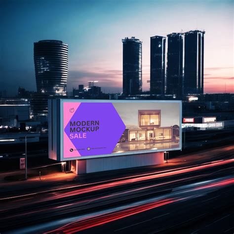 Premium Psd Psd Modern City Billboard Mockup